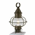 Norwell Classic Onion Outdoor Post Lantern - Sienna with Clear Glass 1611-SI-CL